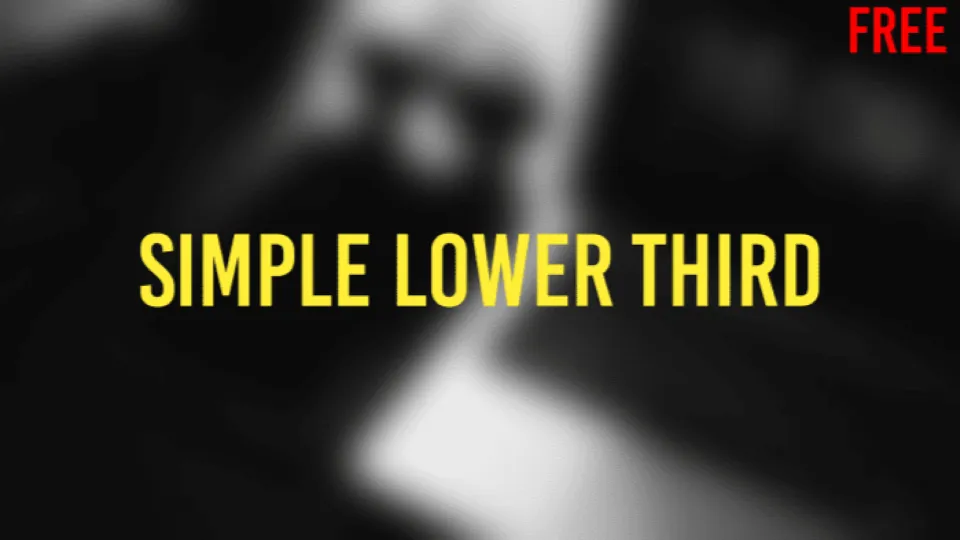 Simple Lower Thirds